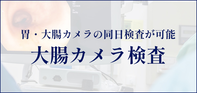 胃・大腸カメラの同日検査が可能 大腸カメラ検査