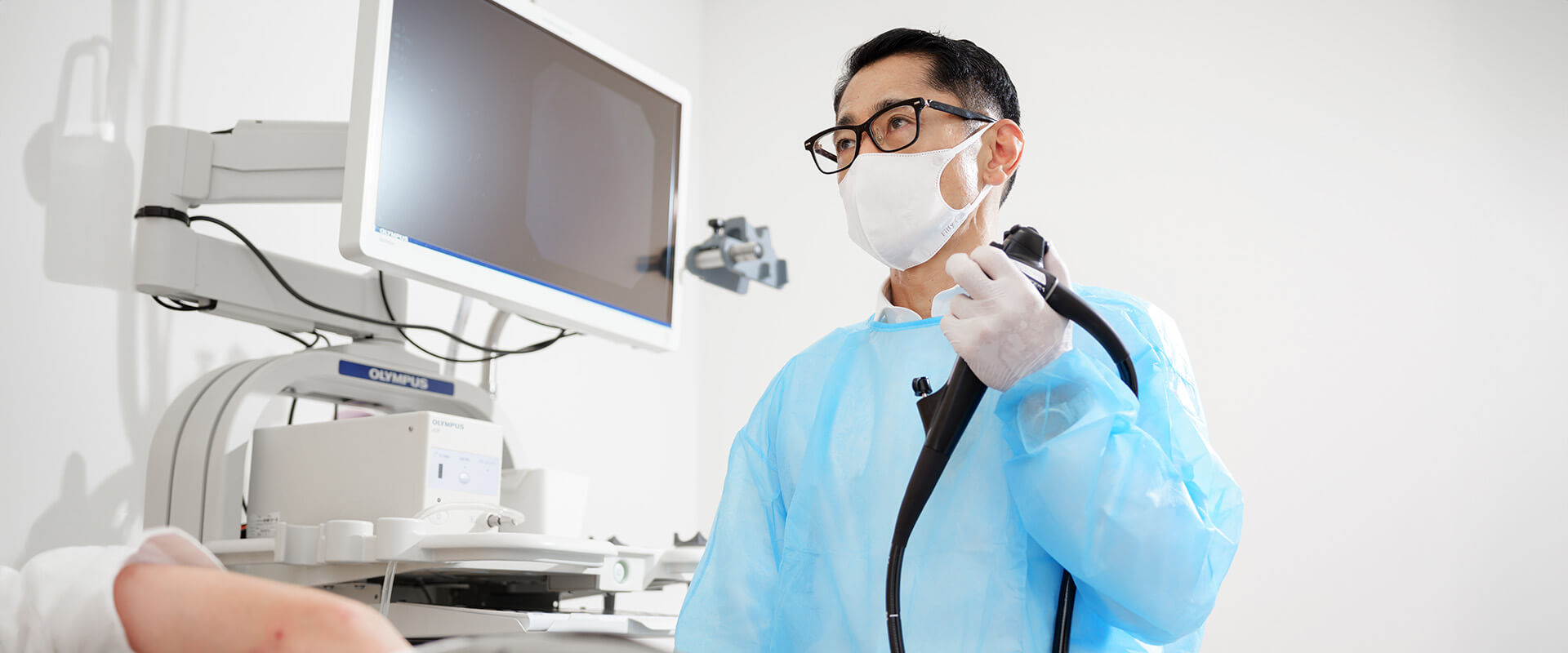 胃カメラ検査風景